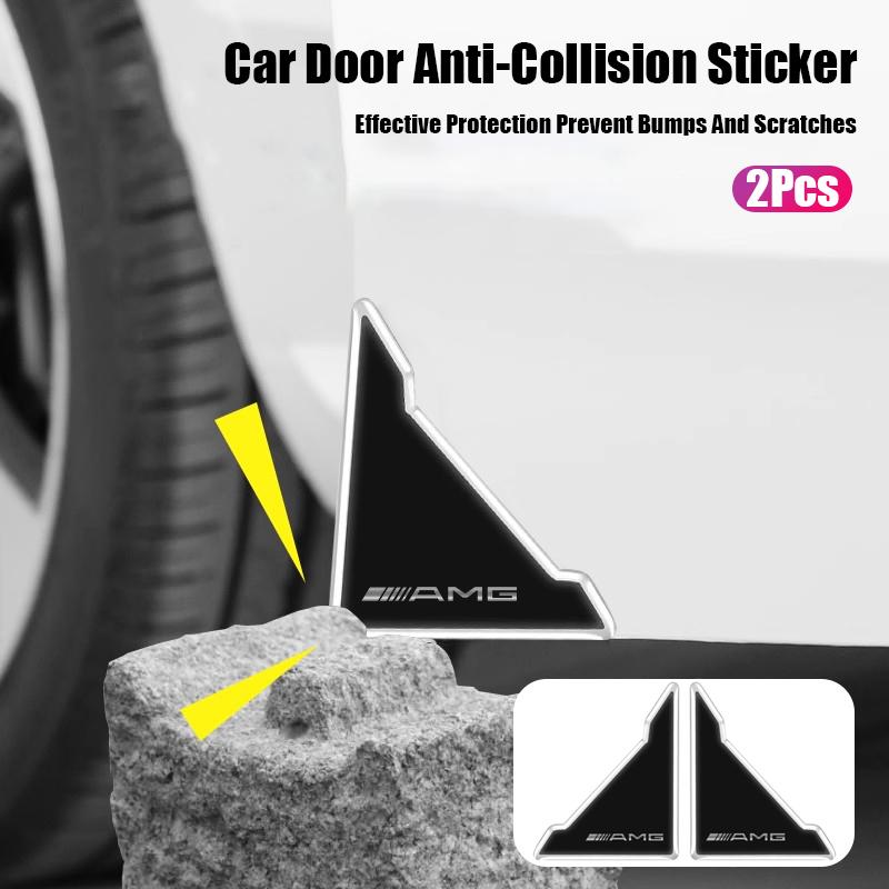 TWEK4 Car Door Corner Covers Stickers Anti Scratch Protection Decals For Mercedes Benz AMG W205 W204 W206 W213 W212 W211 W222 W221 W17