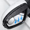 2in1 Car Rearview Mirror Rain Eyebrow Reversing Small Round Mirror Rainproof Sunshade Sticker Car Rain Shield Blind Spot Mirrors
