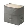 Under Bed Storage Box, Foldable Organizer with Clear PVC Window, Underbed Clothes/Shoes/Blanket Storage Container for Closet