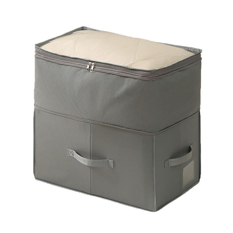 Under Bed Storage Box, Foldable Organizer with Clear PVC Window, Underbed Clothes/Shoes/Blanket Storage Container for Closet