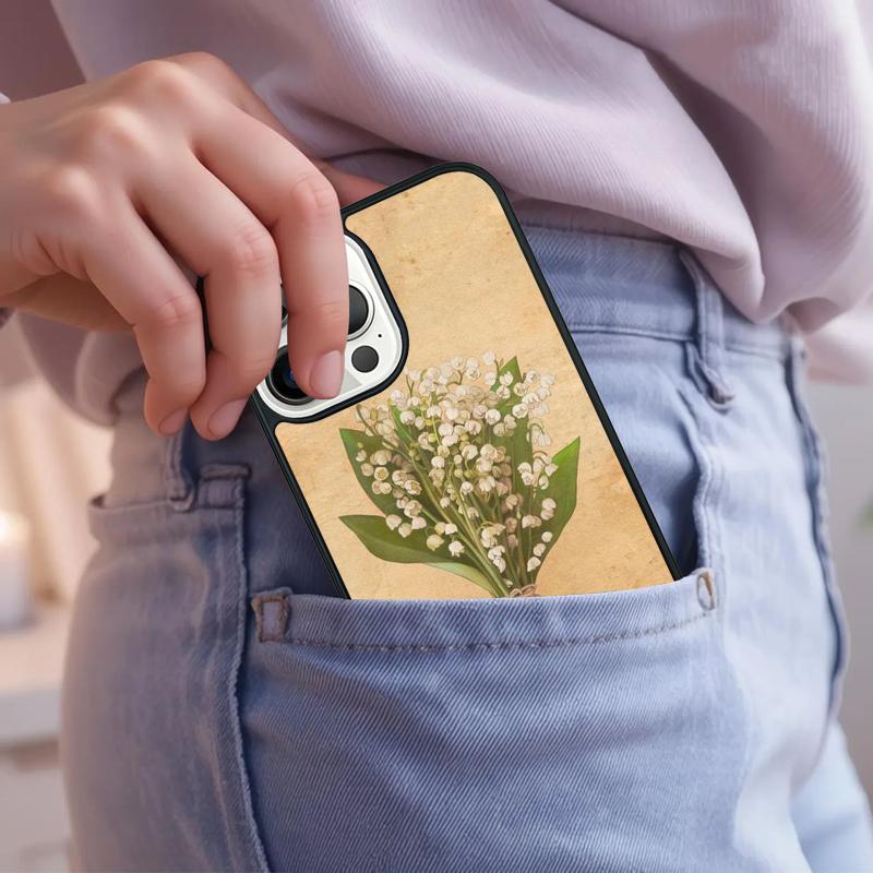 Lily of the Valley Flower Phone Case For iPhone 17 Air 15 16e 14 13 Pro Max Coque 12 11 Pro Max PLUS Cover