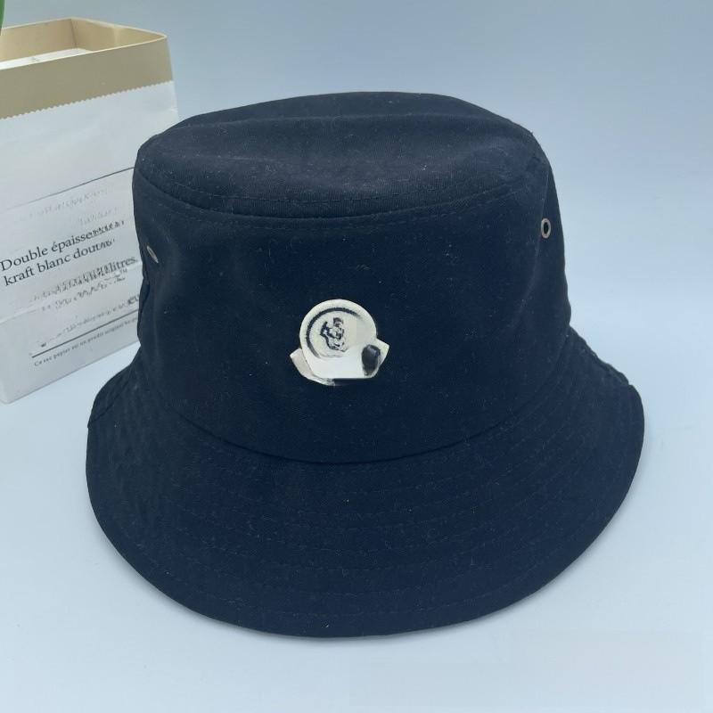 Retro Brim Large Fisherman Cap Sun Hat With Waterwashed Cotton For Outdoor Use