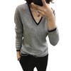 2023 Autumn V-Neck Women's Loose Knit Pullover Sweater