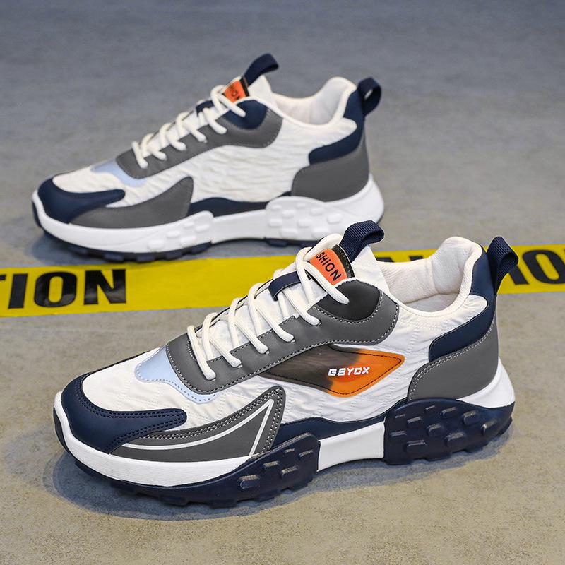 Pánské boty léto 2024 nové prodyšné tlusté dno Agan sportovní talířové boty pánské neformální pop boty