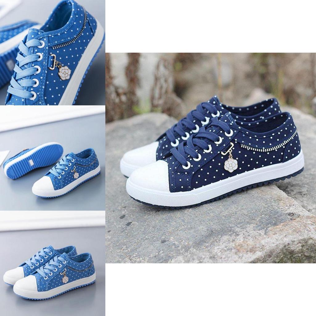 Canvas Shoes Female Low Help Casual Footwear With Wear-resistant Flat Sole**