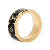 Дизайн Логотипу Емальований Металевий Кільце Унісекс кільця Золотий M1568M