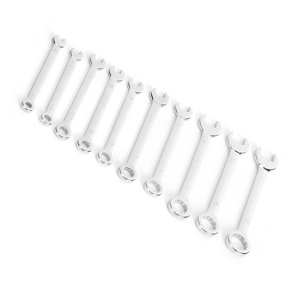 10ks Sada Mini Klíč Dvanáctihranný Pentalobý Otevřený Kombinovaný Klíč 4 11mm (5 32 7 16in)Metrický