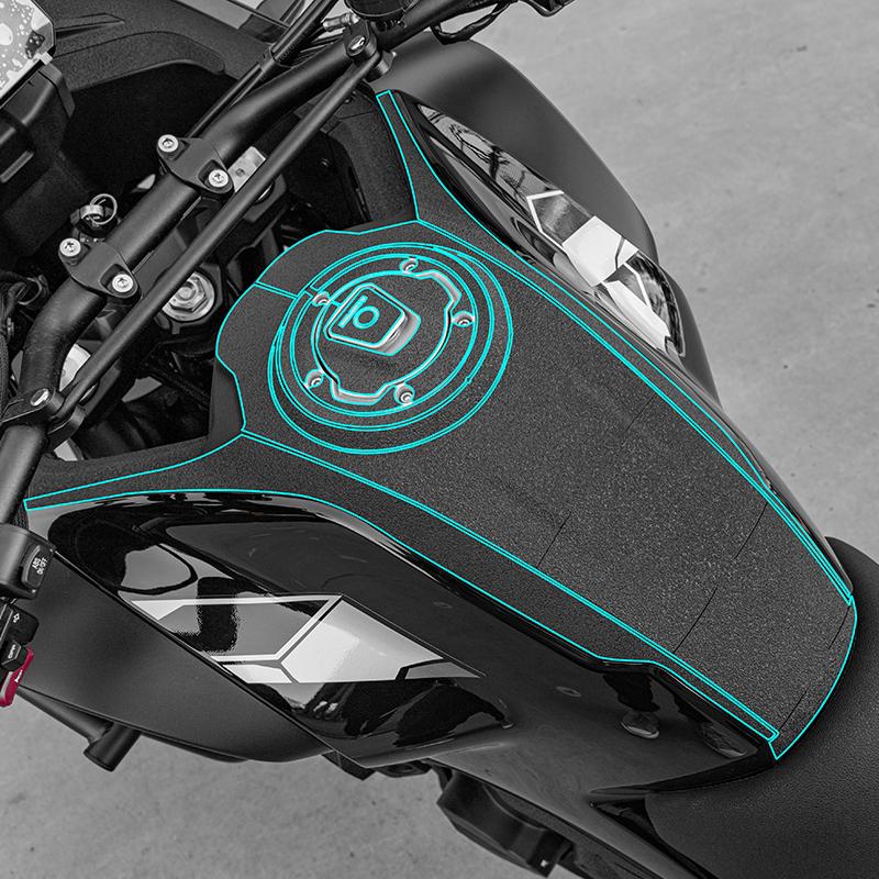 Used For 2025 CFMOTO 700MT Motorcycle Carbon Fiber Decoration Protective Stickers Kits Plastic Area
