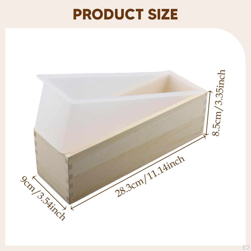Rectangle Soap Casting DIY Making Crafts Flexible Silicone Model Loaf for