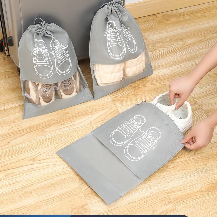 Dustproof Shoe Storage Bag with Drawstring Closure for Boots and Slippers