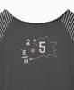 Ohesio Diagram One-Shoulder T-Shirt, Charcoal