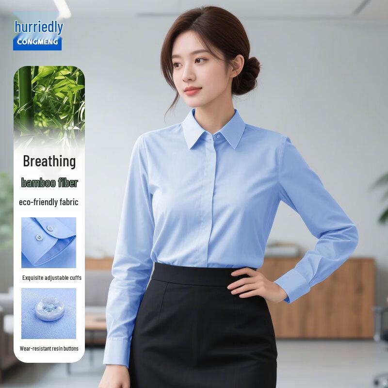 Women s Slim Fit Long-Sleeve Formal Shirt S