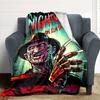 1pc A Nightmare on Elm Street Flannel Throw Blanket - HD Printed Lightweight Soft Warm All-Season Blanket for Sofa, Bed, Travel, Camping 076