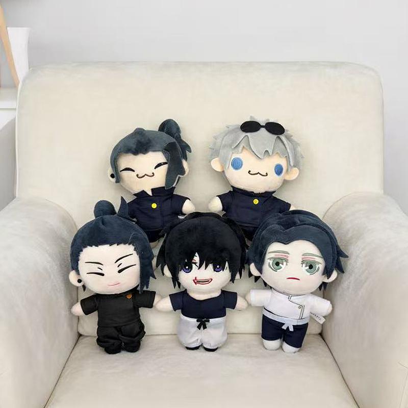 Stuffed Animals Plush Gojo Saturo Geto Suguru Jujutsu Kaisen Cosplay Plush Cute Soft Beside The Pillow Collection Gift