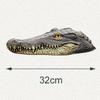 24TE Floating for Crocodile for Head Water Decoy Simulation Realistic Pond Pool Garden Art Decoration