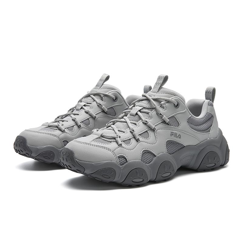 FILA FLUID 7 Cushioning Abrasion Resistant Breathable Coverage Lightweight Low top Chunky Sneakers Men's Gray F12M612125FVA