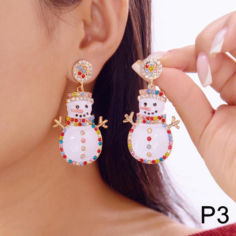 Christmas Tree Snowman Bow Bell Boots Dangle Earrings For Women Cute Snowflake Tassel Earring New Year Party Jewelry Xmas Gifts