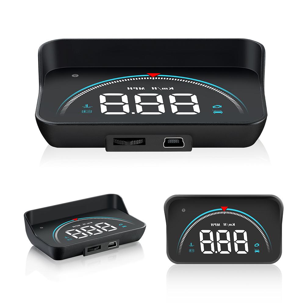 M8 For HUD OBD Car Head-Up Display OBD2 16 Screen Display Overspeed Voltage Warning Electronic Car Electronics Accessories