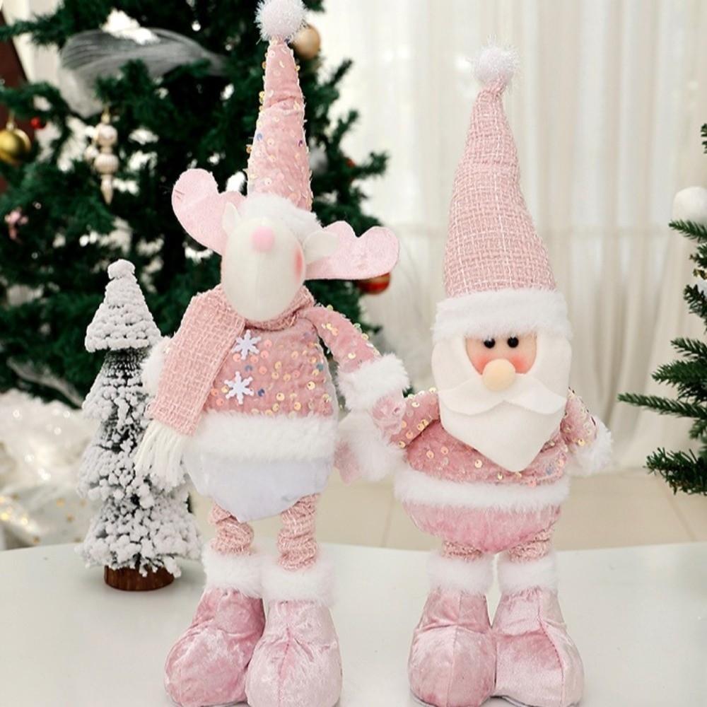 Standing Expandable Snowman Doll Matching Supplies Elk Doll Christmas Decorations  Christmas Decor