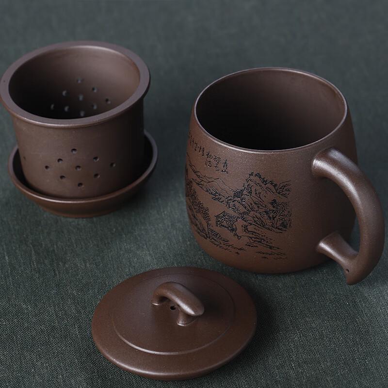 Yixing Zisha Handmade Kung Fu Tea Cup Set