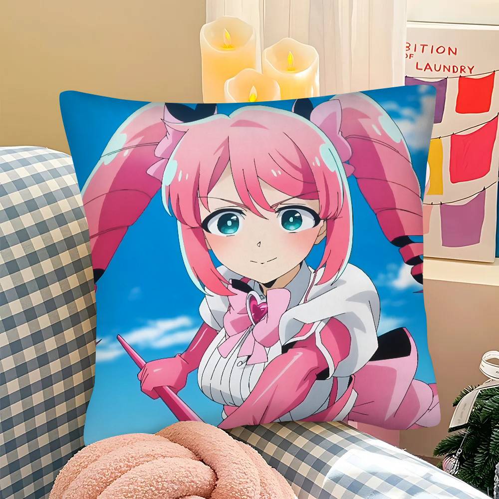 Pc Anime Gushing Over Magical Girls Pillow Case Fashion Square Pillowcase Bedroom Sofa Room Ins Decoration Leisure