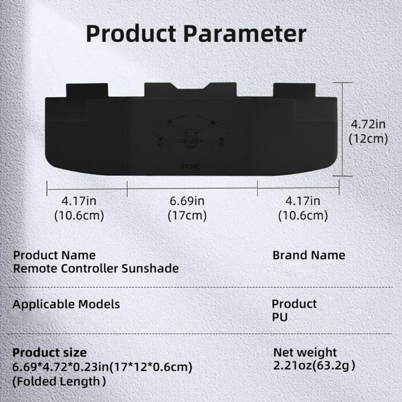 Quick Folding Sun Hood Cover For Remote PRO2 Drones Controllers Soft PU Fabric Easy Storage Travel Friendly