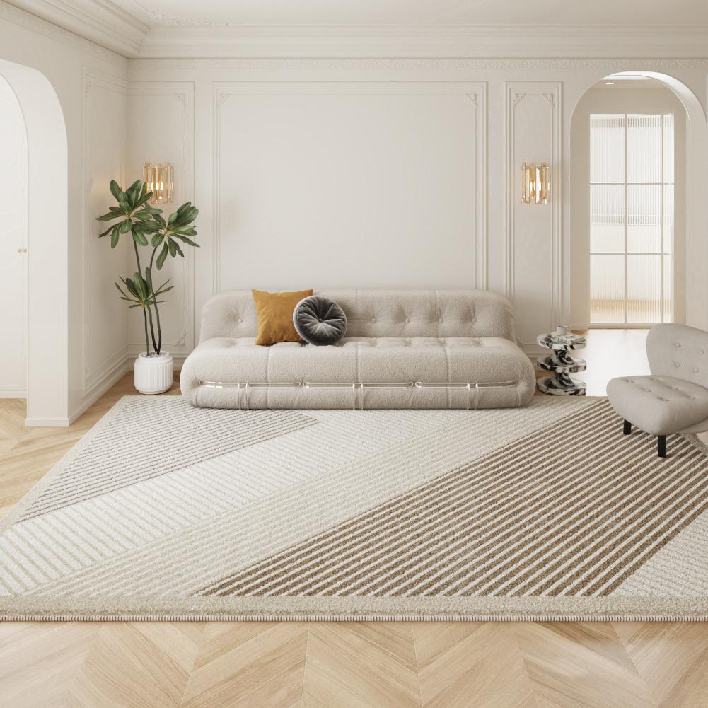 Synthetic Cashmere Living Room Area Rug Cushion for Modern Minimalist Coffee Table Bedroom Complete Home Decoration