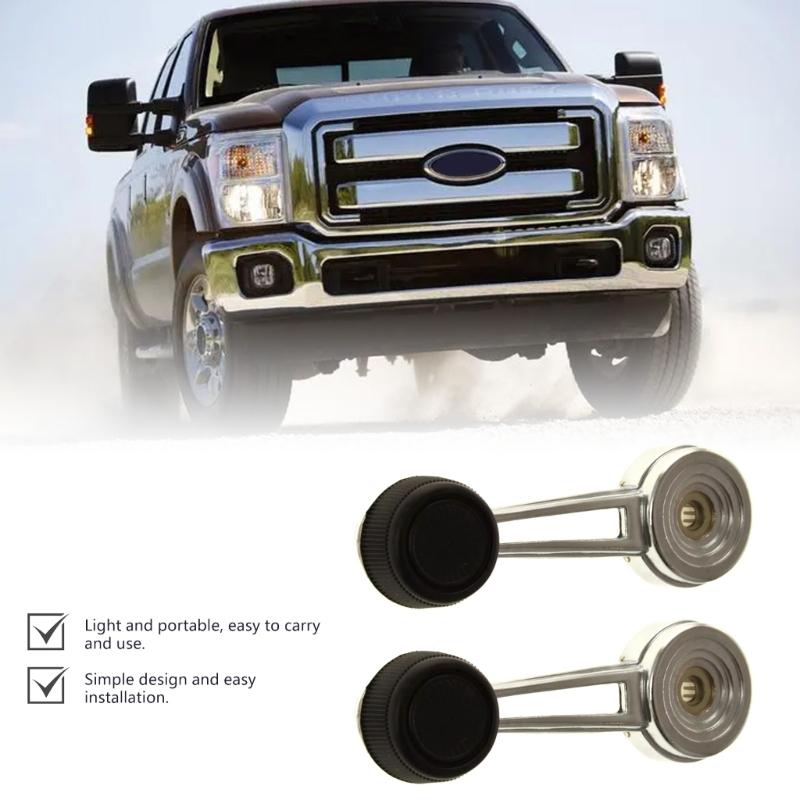 2 manivelas elegantes para ventana de coche, manivelas manuales para ventana, ajuste directo para camioneta F100 1978-1996