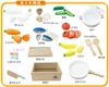Sweet Little Chef Wooden Cooking Set with Magnetic Inlays, Includes Pot, Fish Filleter, and Cutting Tool, Safety Inspection Meets Magnetic Design for