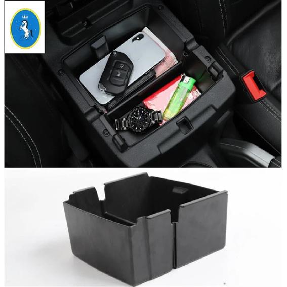 Black Car Central Armrest Storage Box Console Arm Rest Tray Pallet Cover Container Accessories For Jeep Wrangler JL 2018 -