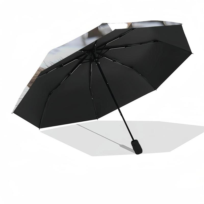 Capybara Themed Travel Umbrella 8 Ribs Automatic Opening and Closing,Portable Folding Design,Compact and Stylish Umbrella Suitable for Out