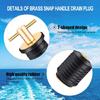 2 Pcs Kayak Drain Plug Rubber Scupper Plugs Drain Stopper T-Handle Drain Plug