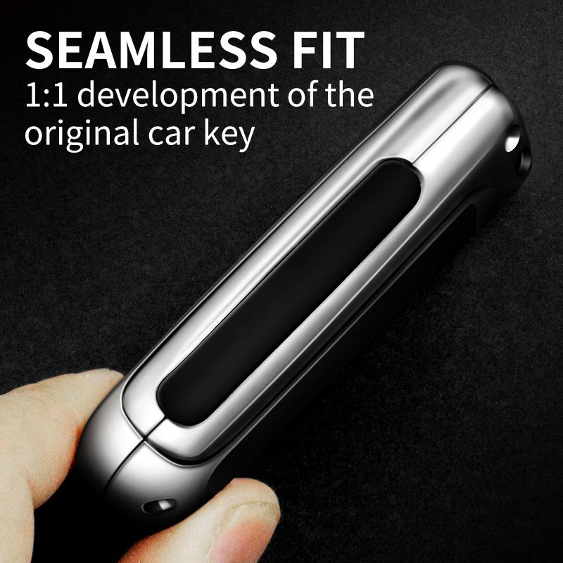 Car Key Accessories Alloy Smart Key Bag Remote Key Fob Cover Case Shell