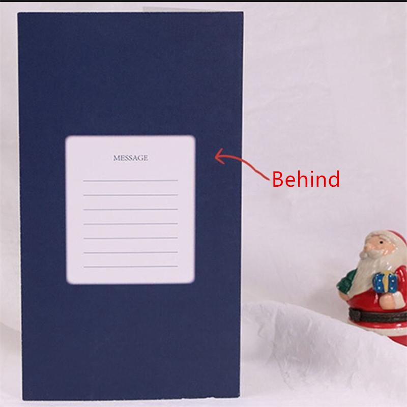 3D Christmas Tree Pop-Up Card Christmas Sparkling Fantasy Greeting Card Christmas Tree Blessing Gift Message Card