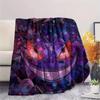 Gengar Flannel Blanket, High quality Comfortable for All Seasons, Home Decor, Warmth and Comfort
