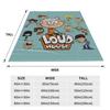 L-Loud Houses Familie Cartoon Decken Komödie Lincoln Loud Flauschig Großartig Warm Kuscheldecke für Tagesdecke Frühling Herbst Büro