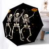 Skeletons, Halloween- Automatic Umbrella, Four Seasons Portable Folding Umbrella, Suitable for Men and Women, Travel, Daily Compact Umbrella