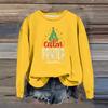 Women's Fashion Casual Long Sleeve Loose Christmas Printed Sweatshirt