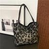 Vintage Stylish Leopard Print Tote Bag For Women Large Capacity Casual Shoulder Bag