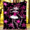 Monster High Theme Printed Blanket - Perfect for Couch, Bed, Travel & Outdoor Use | Machine Washable, Cozy & Durable.