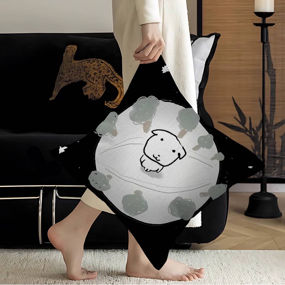Cute Ganadi Pillow Anime Pillow Sofa Bed Head Pillow Cover Cushion Cover 45X45 Cm Fashion