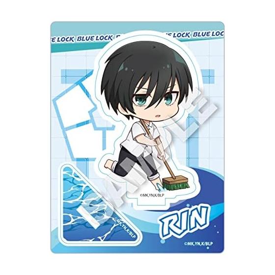 Blue Rock Rin Itoshi Pool Cleaning Ver. Mini Character Stand