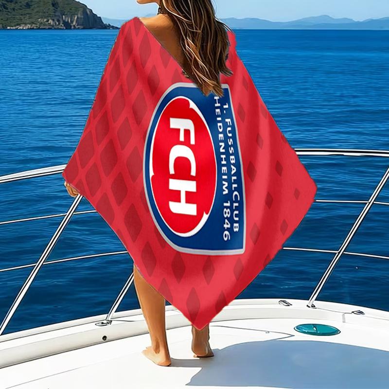 Heidenheim Squad Beach Towel - Soft, Absorbent Microfiber, Lightweight, Ideal for The Beach, Parties, Travel, Camping fan gifts