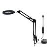 10X Vergrootglas met LED-licht Flexibele Arm Helderheid   3 Kleuren Werkbanklamp met Clip