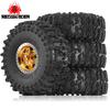 4pcs OD 63mm 1.0" Metal Beadlock Wheel Tire Set For 1/18 RC Crawler Car TRX4M SCX24 Upgrade Parts Accessories