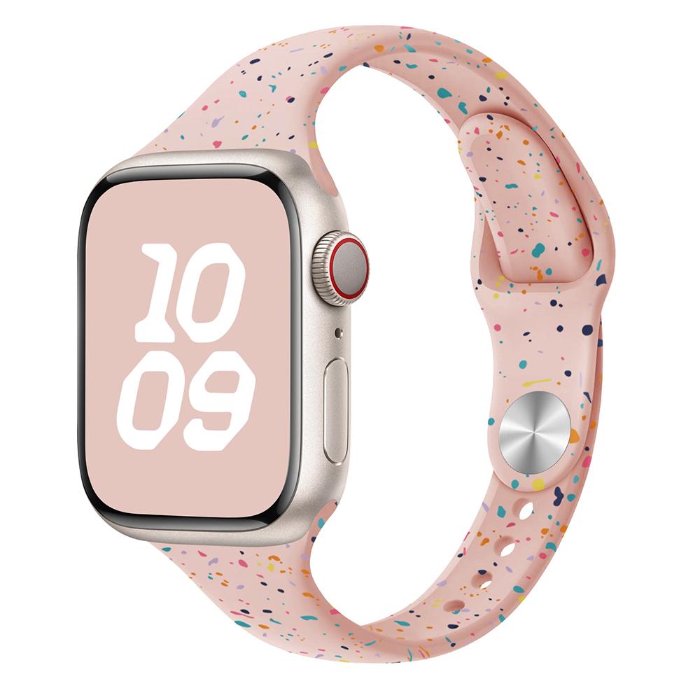 Original Silikonarmband für Apple Watch Band 44mm 45 46 40 41 38 42mm Armband Atmungsaktiv iwatch Serie 10 9 8 SE 7 6 Ultra 2 49mm