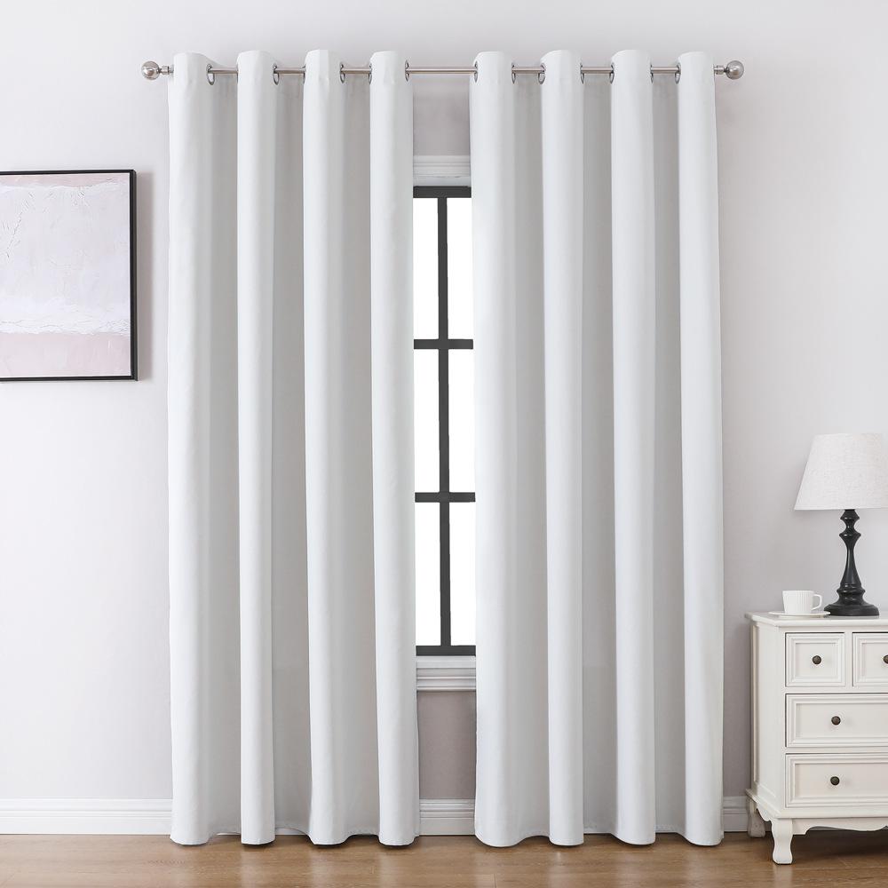 Shaoxing Keqiao Curtains Thickened 100% Shading Waterproof Full Shading Imitation Linen Curtains