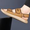 Fashion New Summer Minimalist Design Leather Men Sandals Outdoor Breathable Casual Handmade Comfortable Fashion Soft Sole Beach Sandals