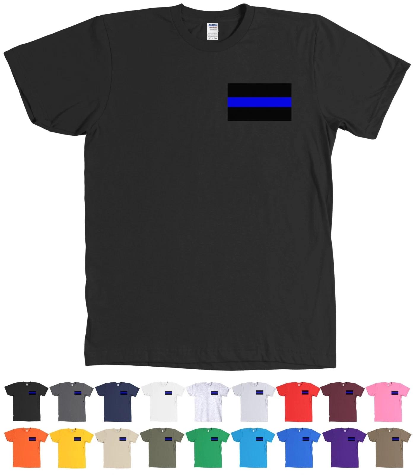 Thin Blue Line Police Support Flag Shirt Law Enforcement Lives Matter - NEW 3XL