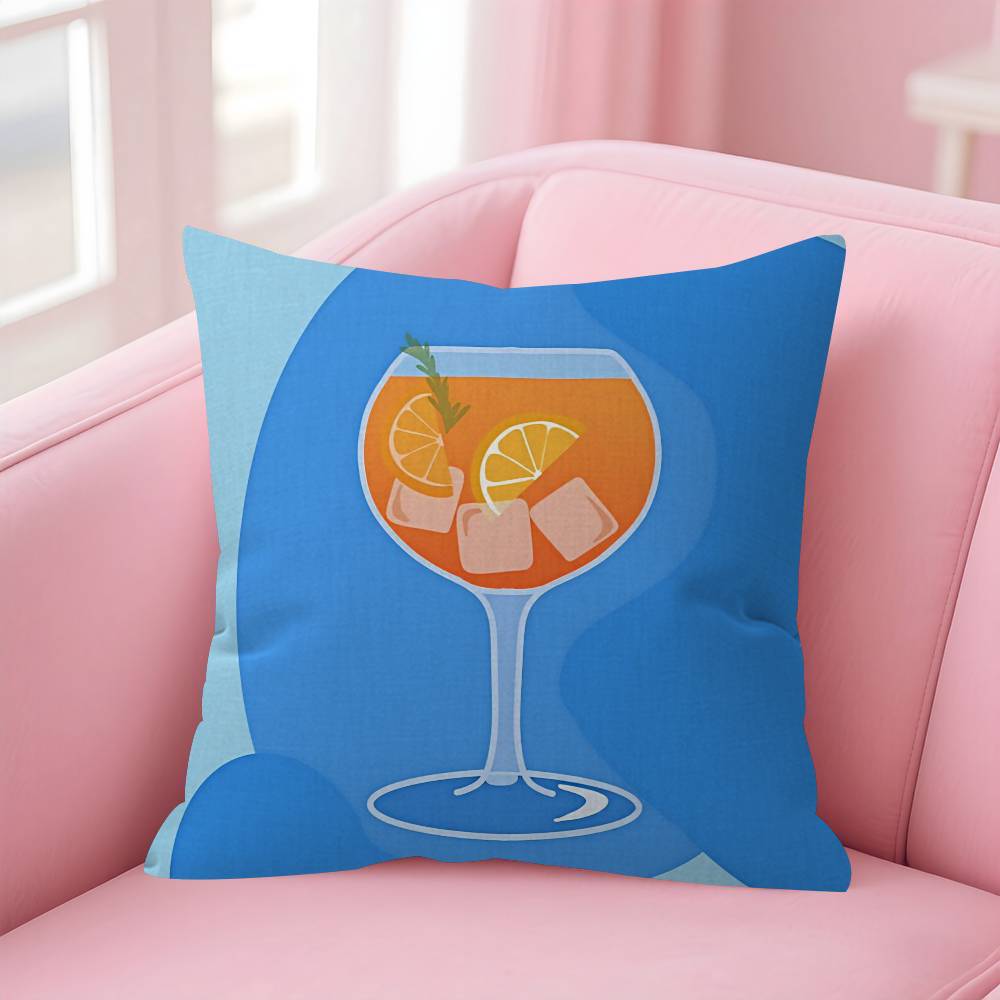 Anime AAperolS SSpritzS  Cushion Cover Car Throw Pillow Case For Sofa Car Christmas Gift